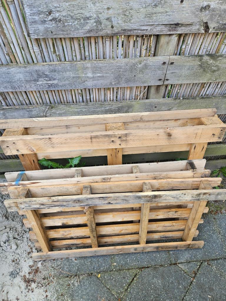 3 Pallets gratis op te halen in Coevorden, Ophalen, Gebruikt, 100 cm of meer, 60 cm of meer