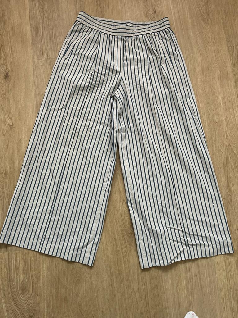 Brunello Cucinelli gestreepte broek - Zo goed als nieuw, Blauw, Maat 42/44 (L), Ophalen of Verzenden, Zo goed als nieuw