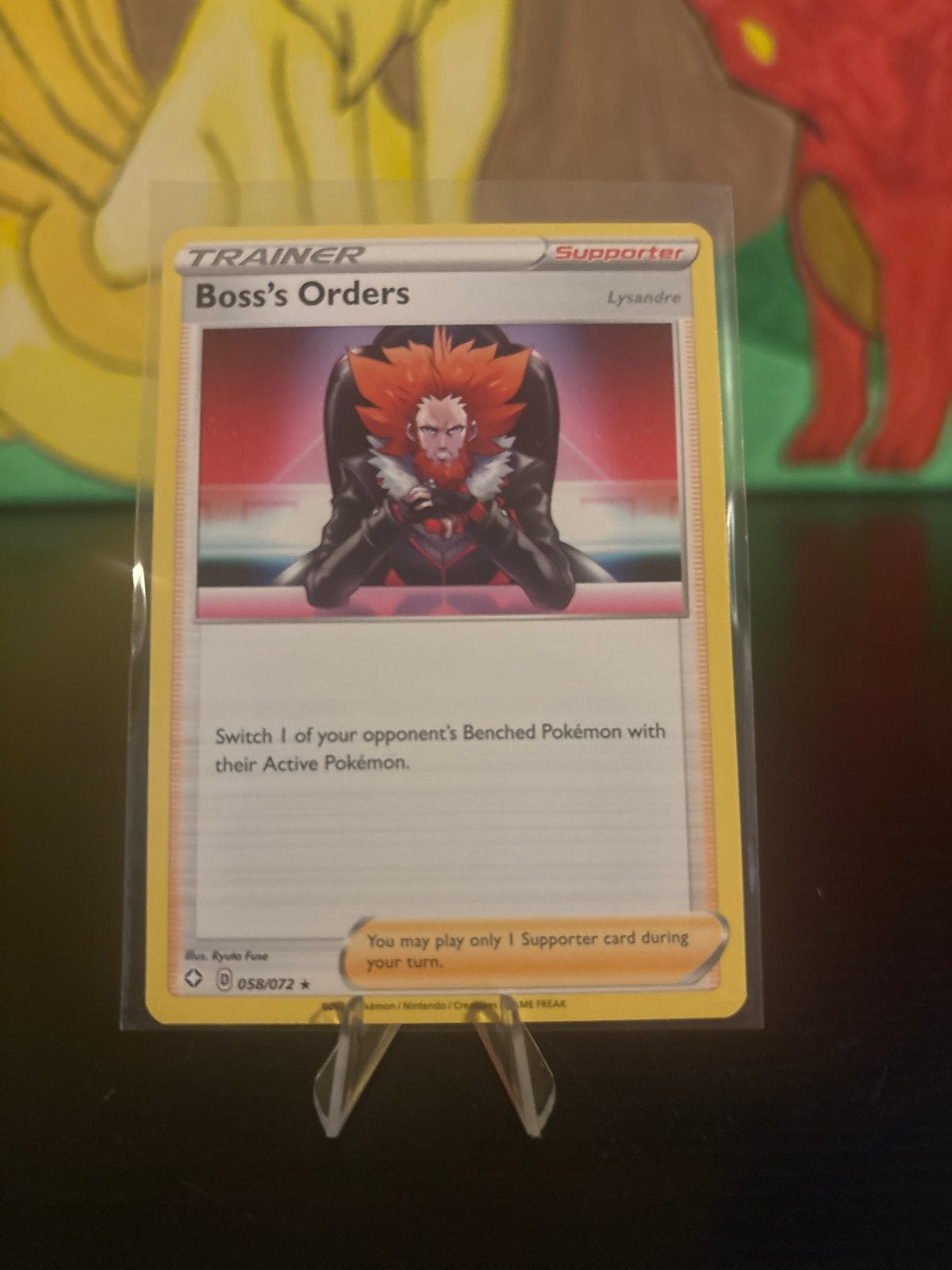 Shining Fates Boss's Orders (Lysandre) Trainer Kaart, Ophalen of Verzenden, Zo goed als nieuw, Losse kaart