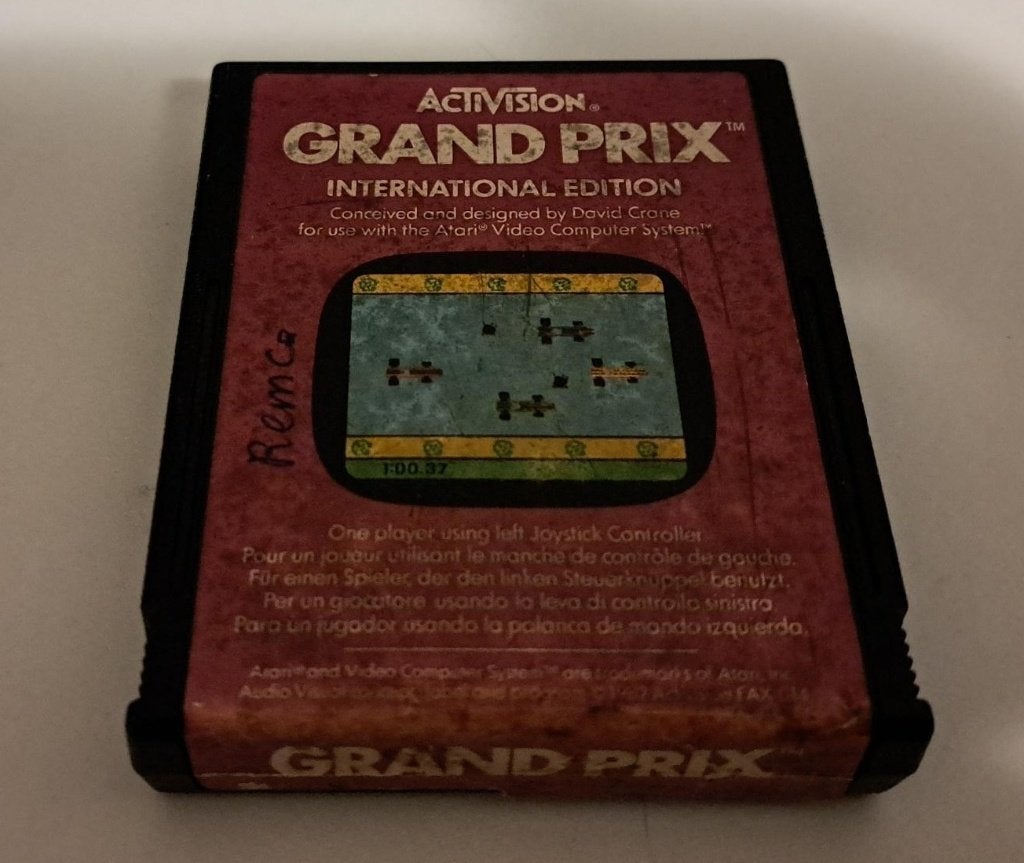 atari 2600 - grand prix, Spelcomputers en Games, 1 speler, Racen en Vliegen, Ophalen of Verzenden, Zo goed als nieuw