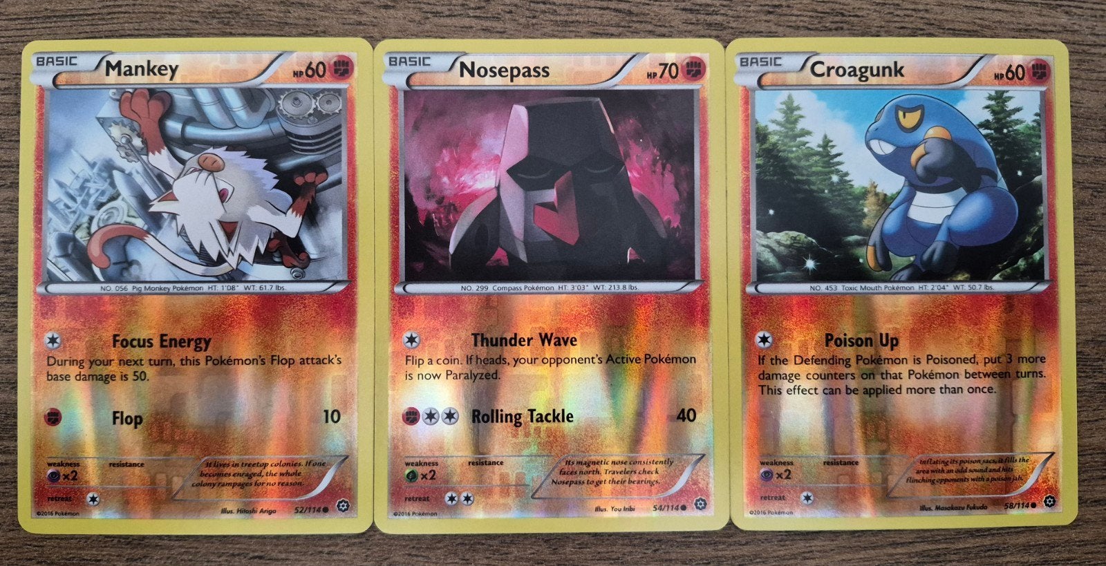 Reverse Holo Set – XY Steam Siege (2016), Verzenden, Zo goed als nieuw, Meerdere kaarten