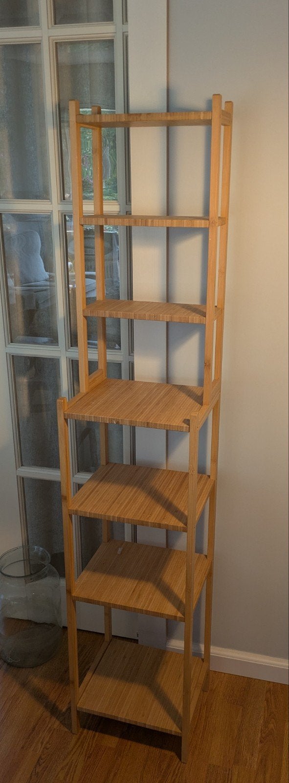 Ikea RÅGRUND Stellingkast, bamboe met 7 niveau, Ophalen, Zo goed als nieuw