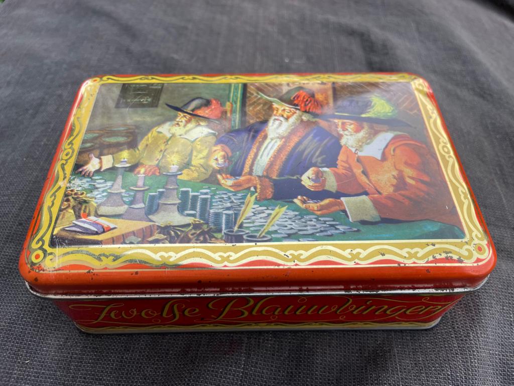 oud blik ; Zwolse Blauwvingers., Verzamelen, Blikken, Ophalen of Verzenden, Zo goed als nieuw, Koek(jes)