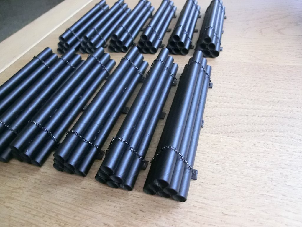 Zwarte buis lading voor wagons bv Märklin 4473, 4514 en 4694, Overige merken, Gelijkstroom of Wisselstroom, Ophalen of Verzenden