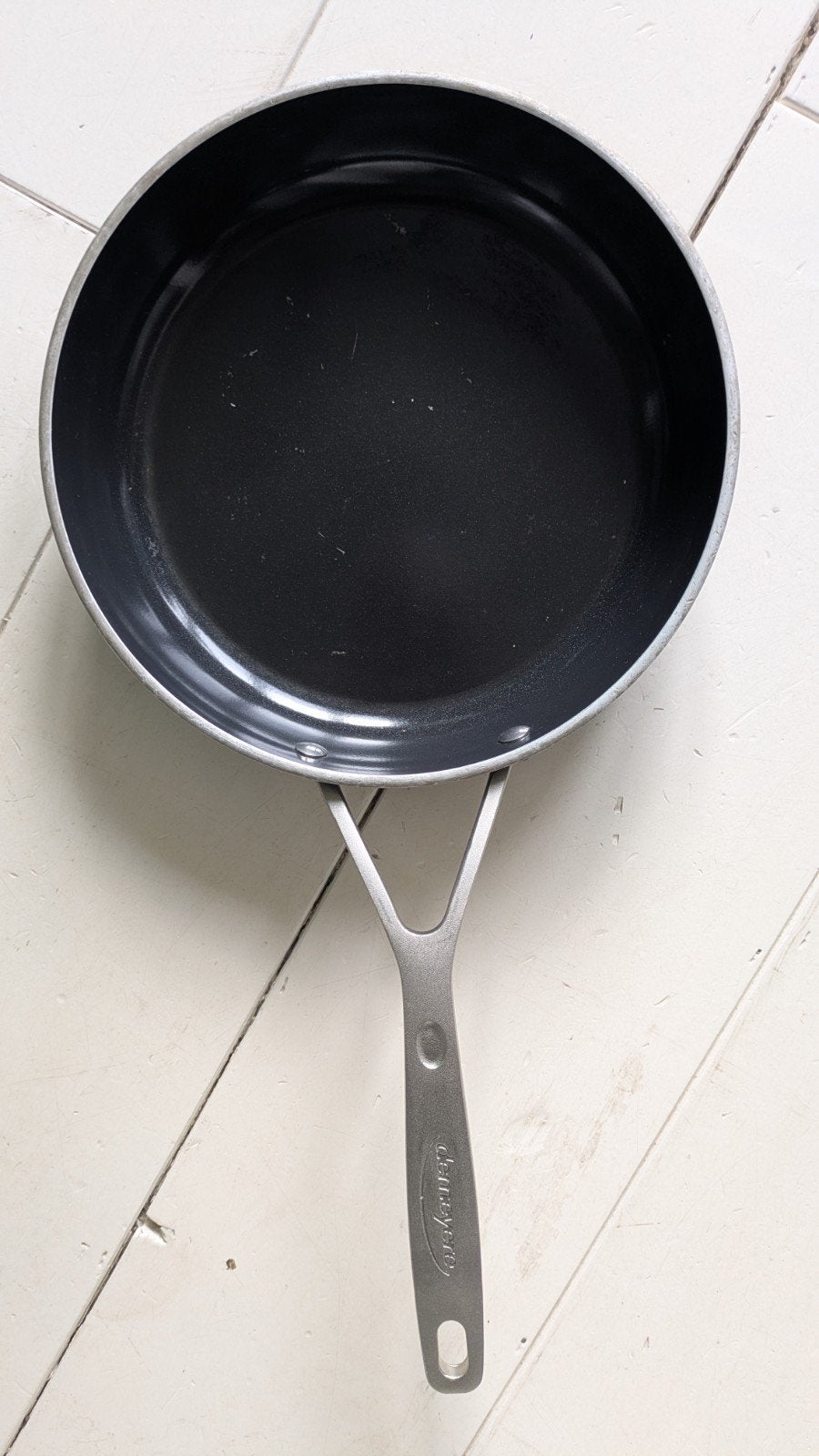 2 Demeyere koekenpannen (25cm & 30cm), Huis en Inrichting, Overige materialen, Demeyere, Gebruikt, Pannenset