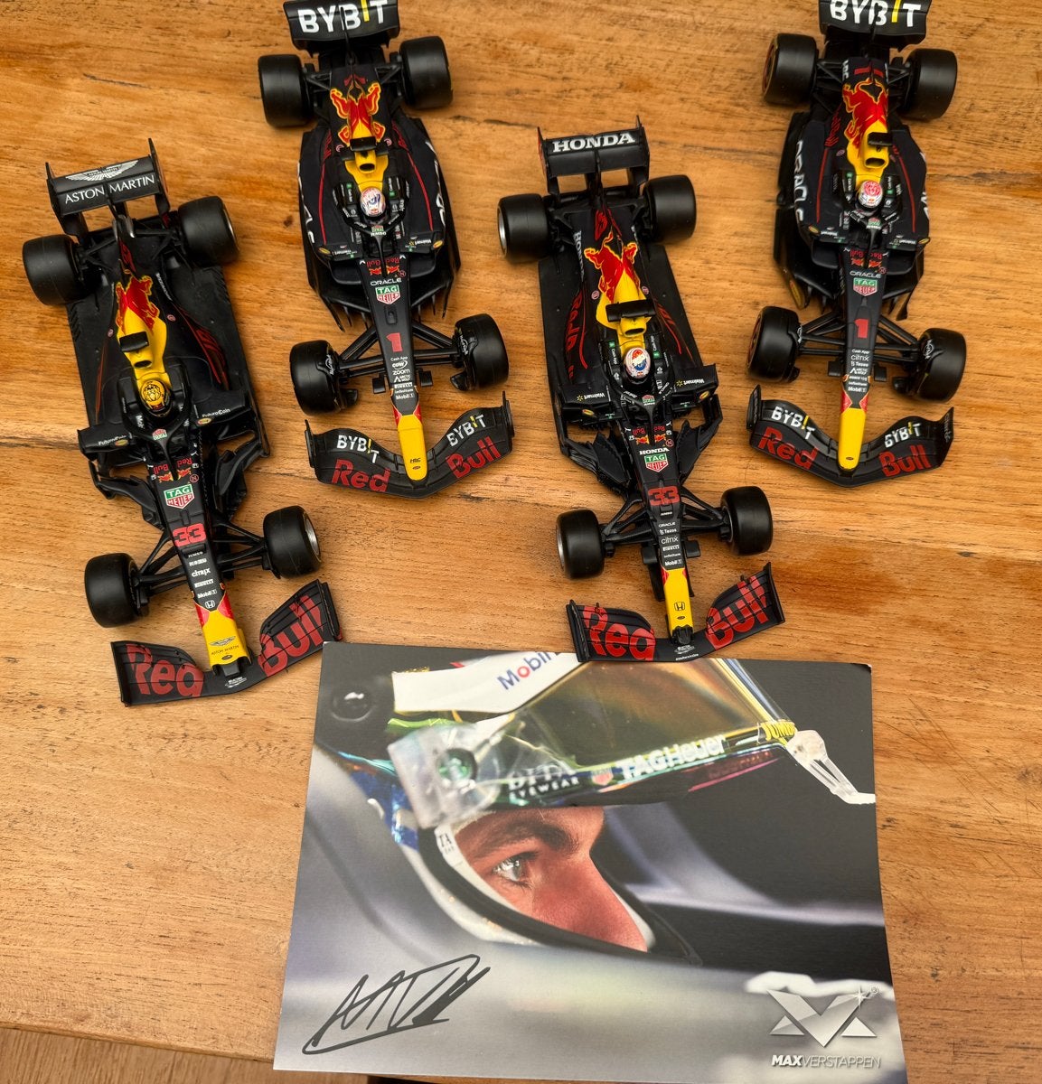 Red Bull Racing F1 modelauto's + Max Verstappen kaart, Kinderen en Baby's, Ophalen of Verzenden, Zo goed als nieuw