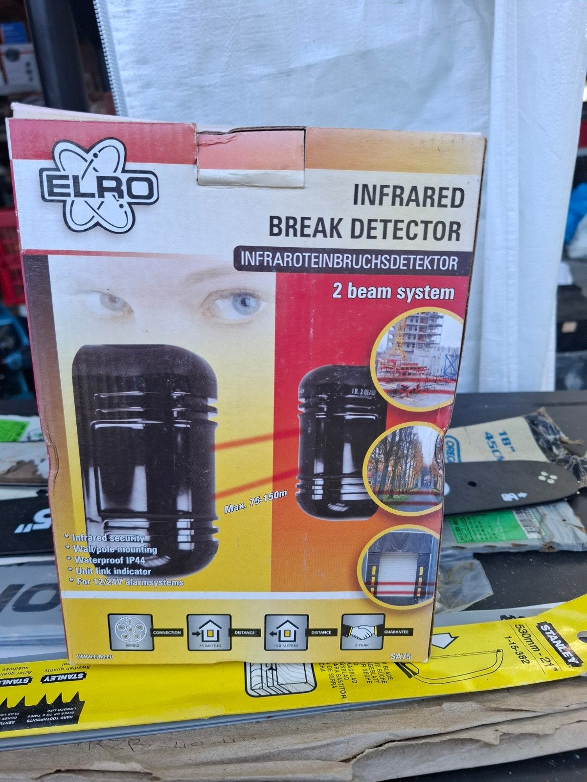 Elro Infrarood Inbraakdetector - 2-straals systeem, Ophalen of Verzenden