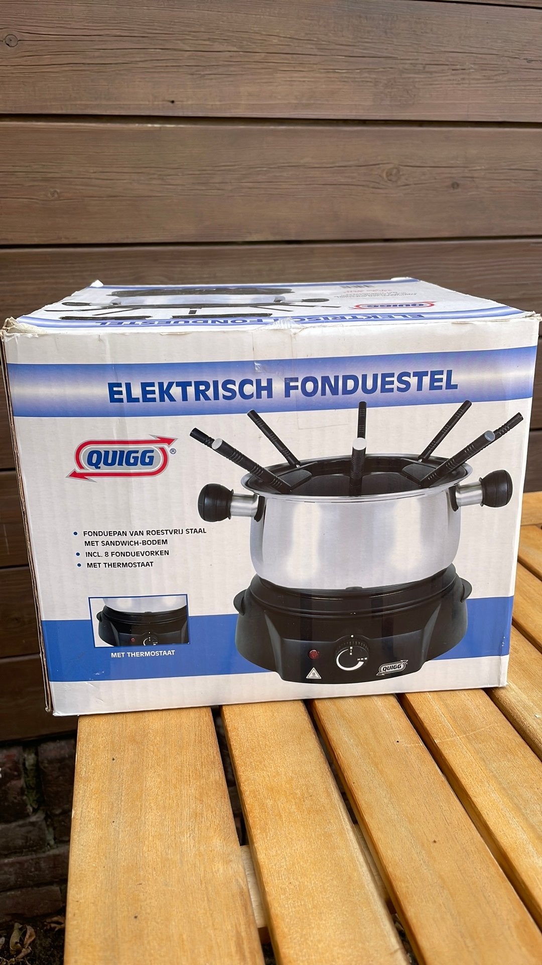 Elektrische fonduepan, Witgoed en Apparatuur, Fonduesets, Ophalen of Verzenden, Gebruikt, Elektrisch, Fonduepan