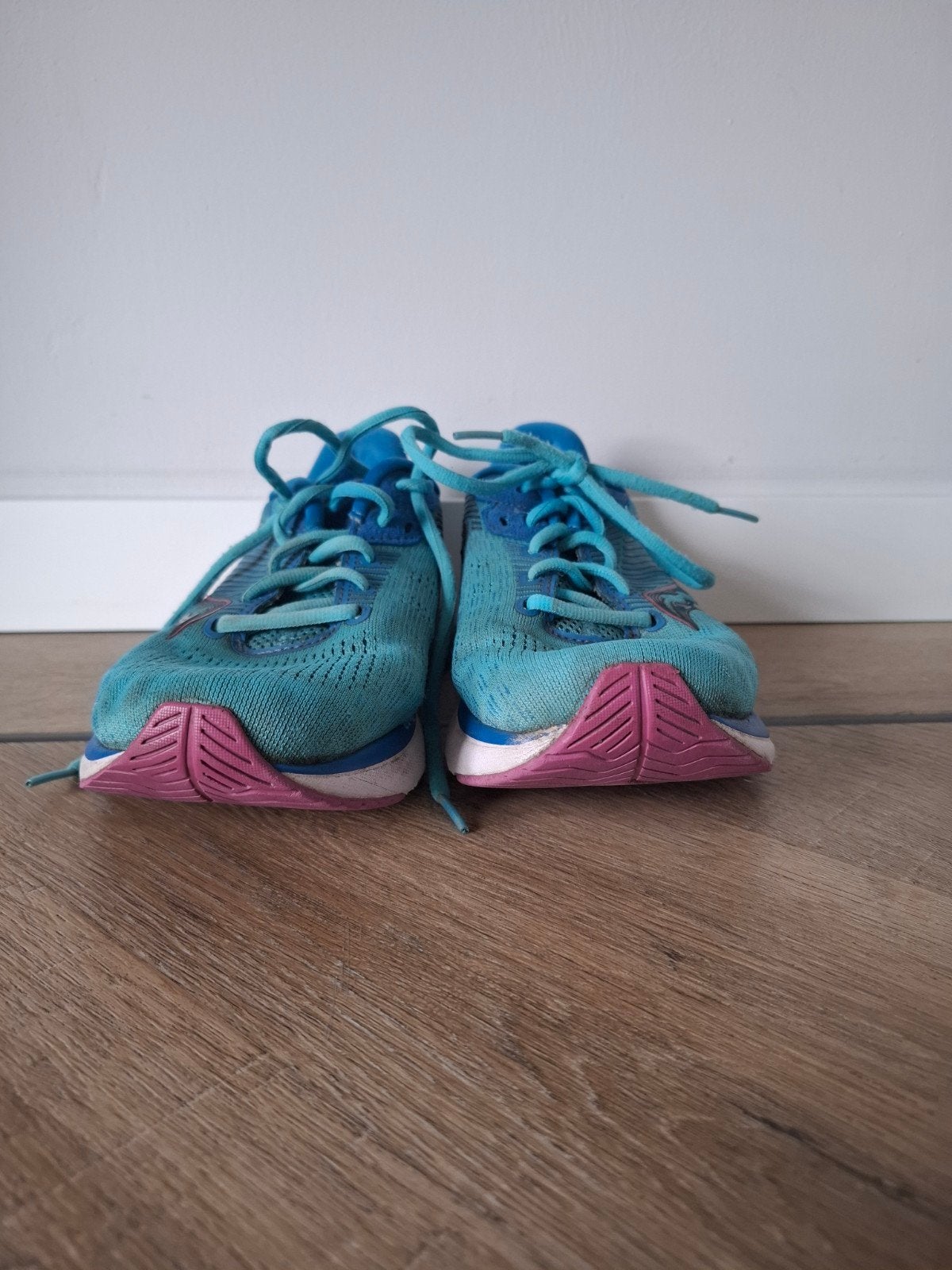 Mooie blauwe hardloopschoenen, maat 39, Ophalen, Blauw, Sportschoenen, Gedragen