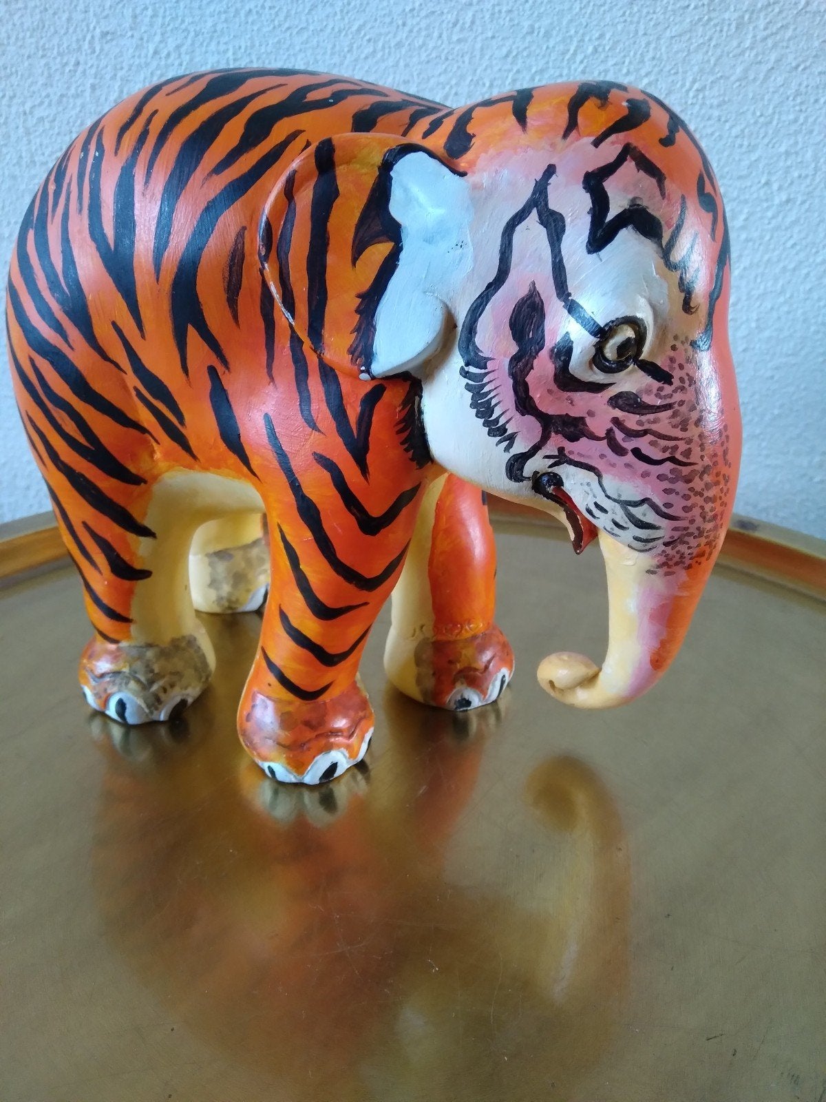 Elephant Parade Olifant "Tijger" 15 cm hoog, Verzamelen, Beelden en Beeldjes, Ophalen of Verzenden, Zo goed als nieuw, Dier