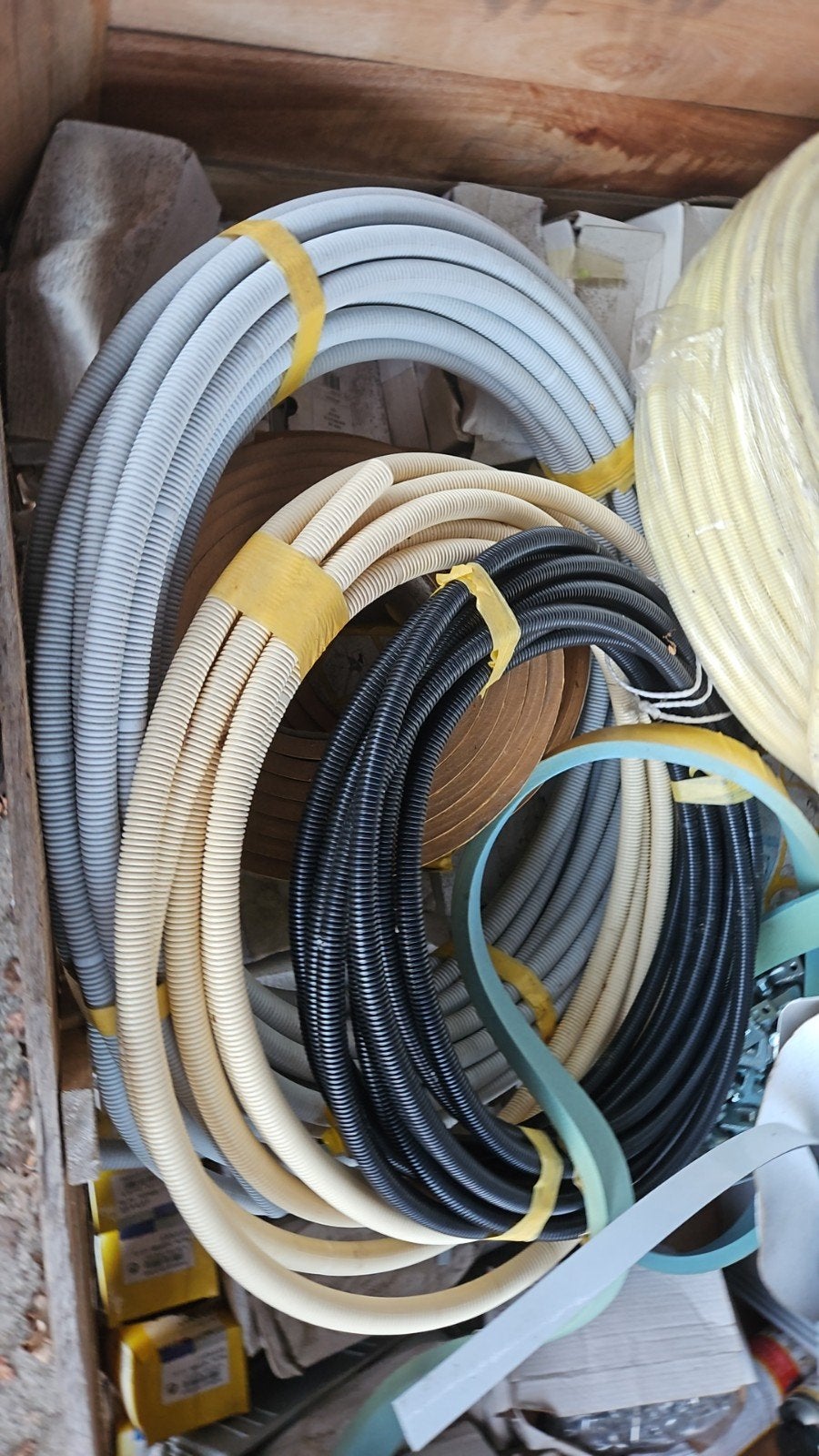 3 rollen installatiebuis, Doe-het-zelf en Verbouw, Buizen en Afvoer, Pvc, 6 meter of meer, Overige typen, Nieuw