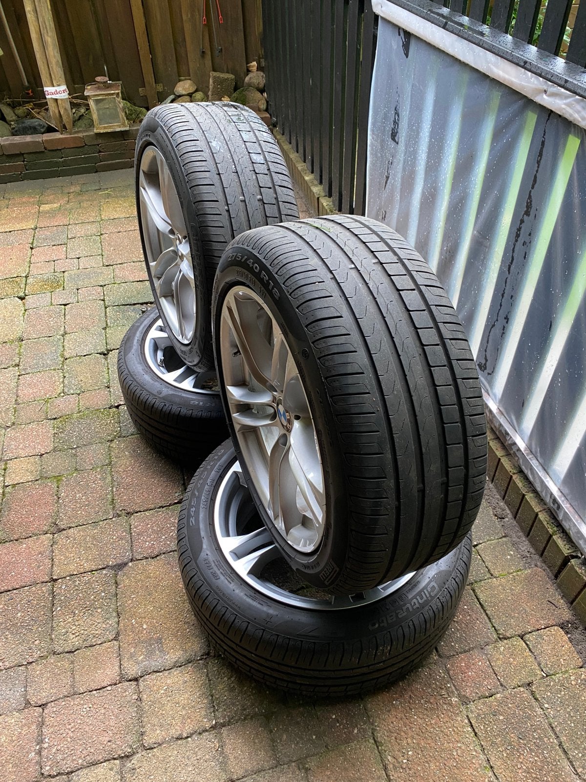 Orginele Breedset BMW F10/F11 velgen 18inch met runflat…, 18 inch, Velg(en), Ophalen of Verzenden, Zomerbanden