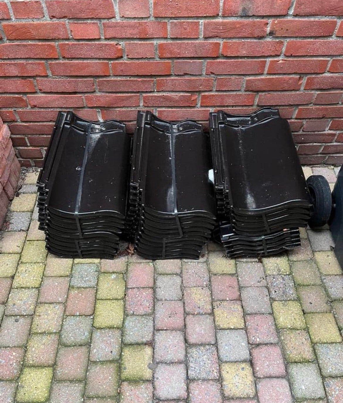 30 stuk madua engobe edel dakpan, Ophalen, Steen of Klei, Zo goed als nieuw, Minder dan 5 m²
