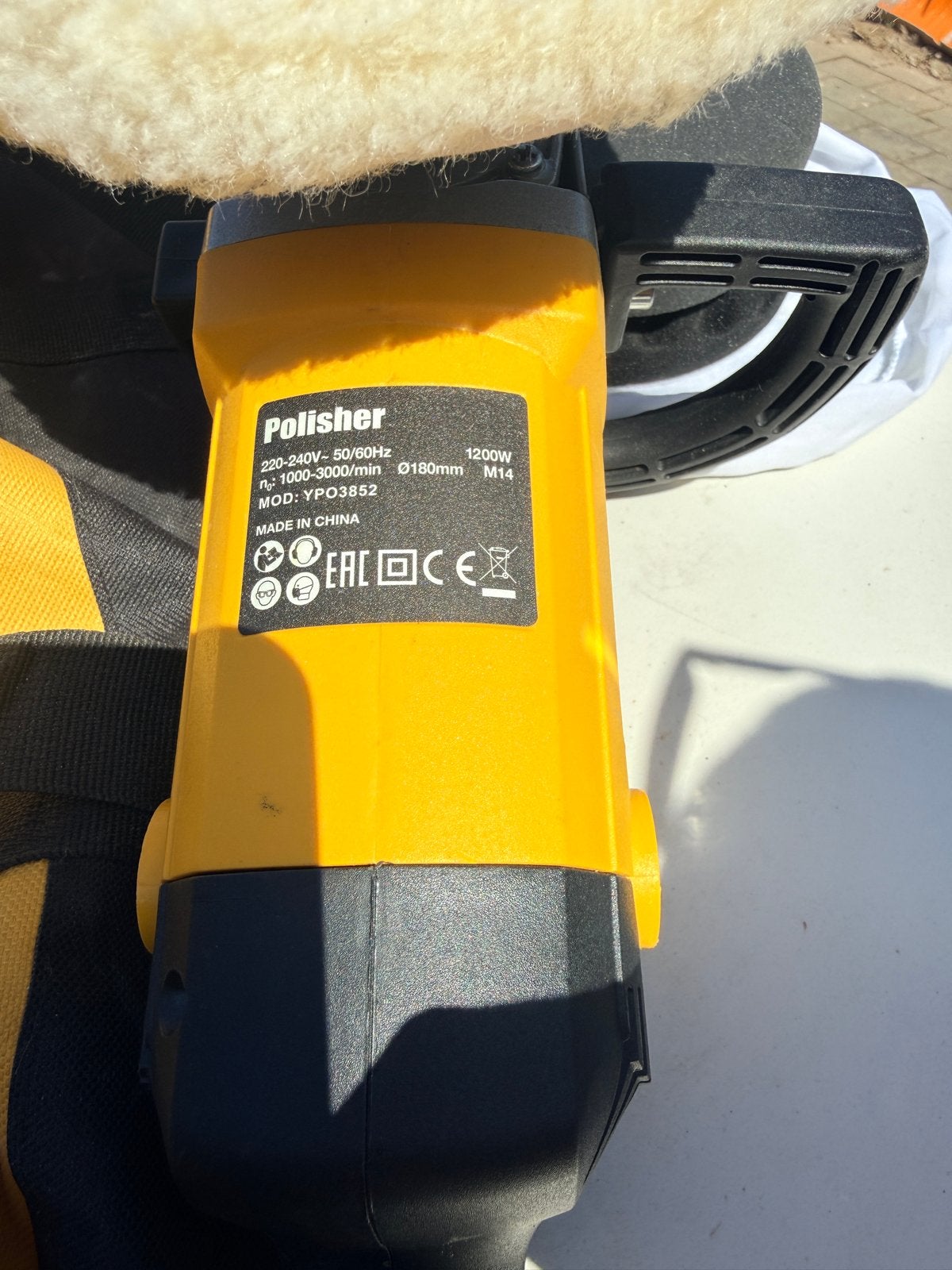 Qumax Polijstmachine 1200W - Zo goed als nieuw, Auto diversen, Ophalen, Zo goed als nieuw