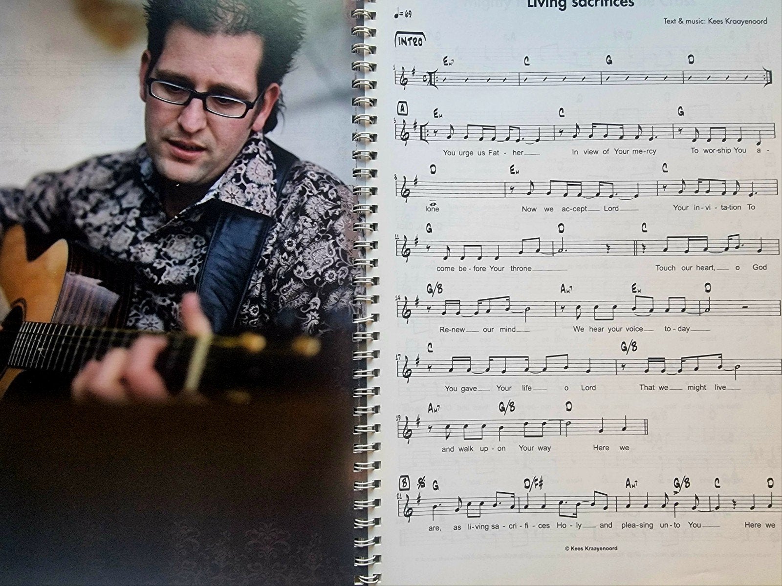 Kees Kraayenoord Music Book Part 1 - Songbook Art29, Gitaar, Verzenden, Zo goed als nieuw, Religie en Gospel
