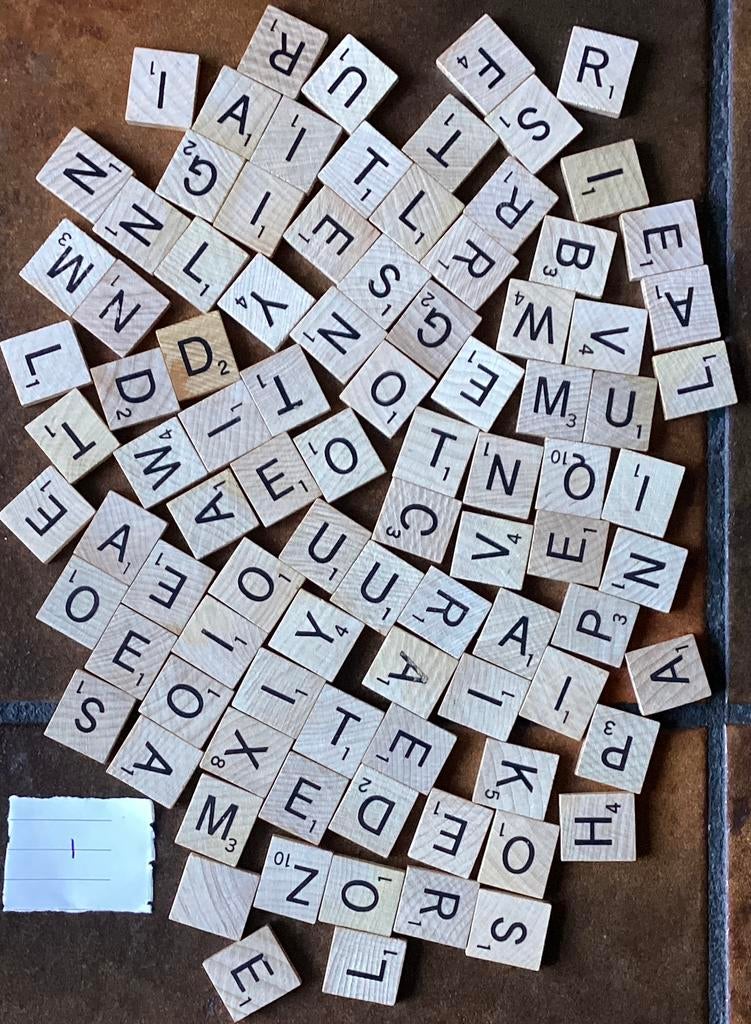 Scrabble letters, 4 euro per foto, Ophalen of Verzenden, Gebruikt