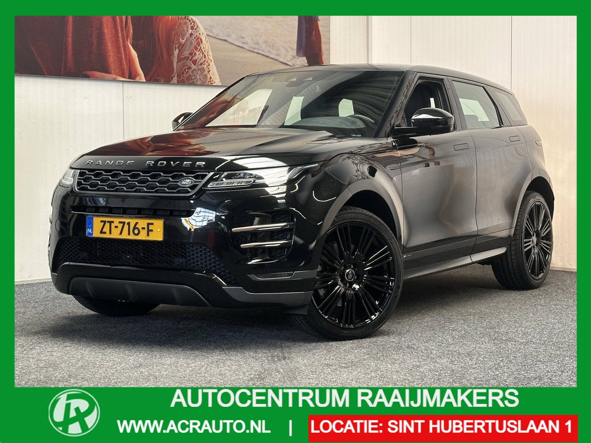 Land Rover Range Rover Evoque 2.0 P200 AWD R-DYNAMIC S NM TY, Auto's, Dealer onderhouden, 4 cilinders, Zwart, Origineel Nederlands