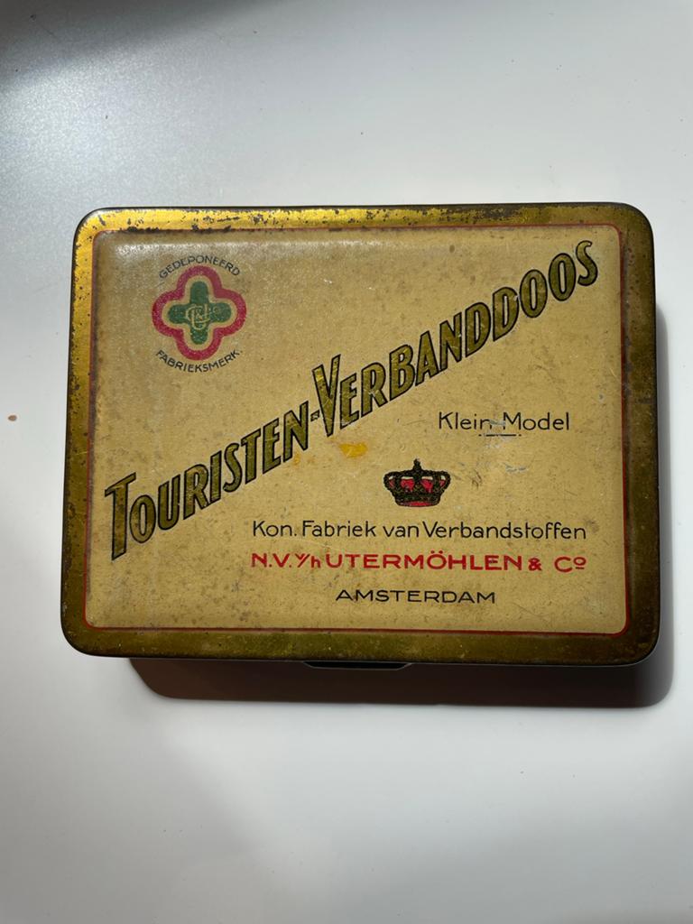 Vintage Utermöhlen's Touristen-Verbanddoos Klein Model, Ophalen of Verzenden