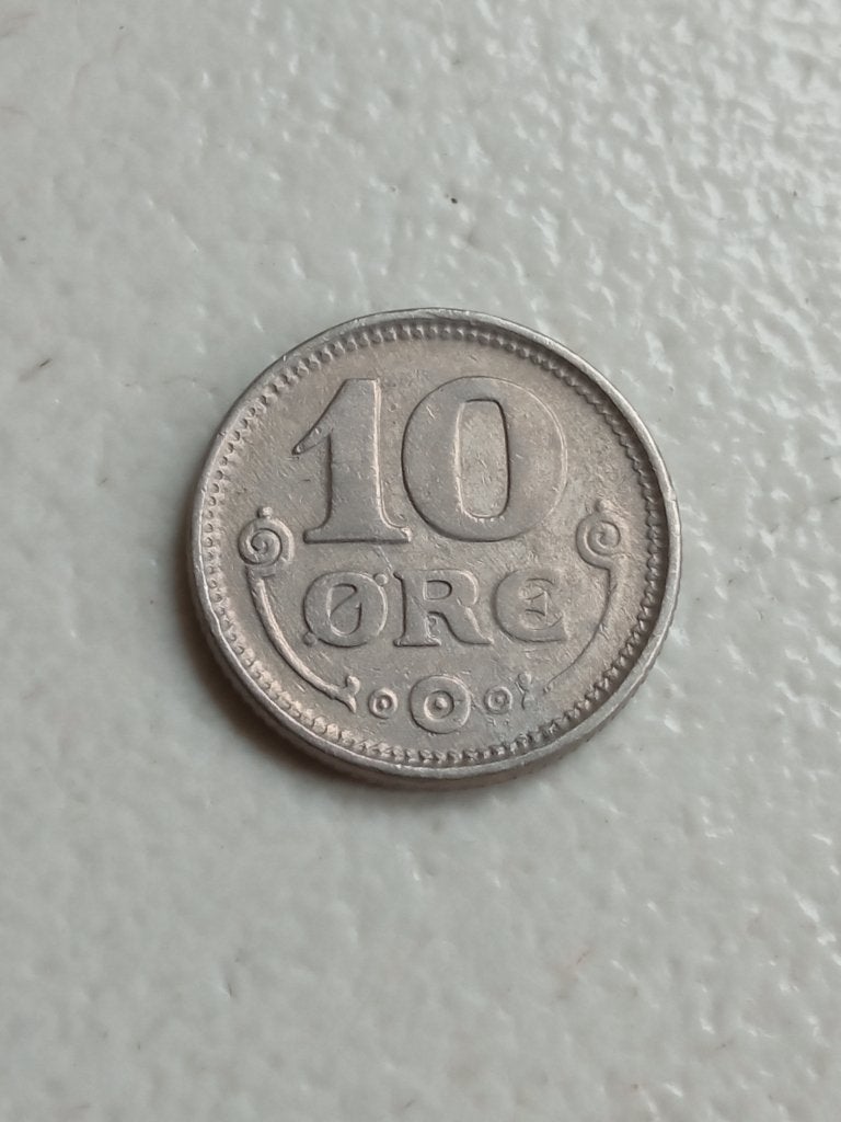 Denemarken 10 ore 1920., Ophalen of Verzenden, Overige landen, Losse munt, Zilver