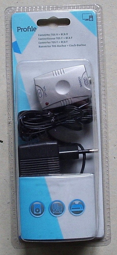 Adapter van optical naar analoog. Nieuw in de verpakking, Verzenden, Nieuw