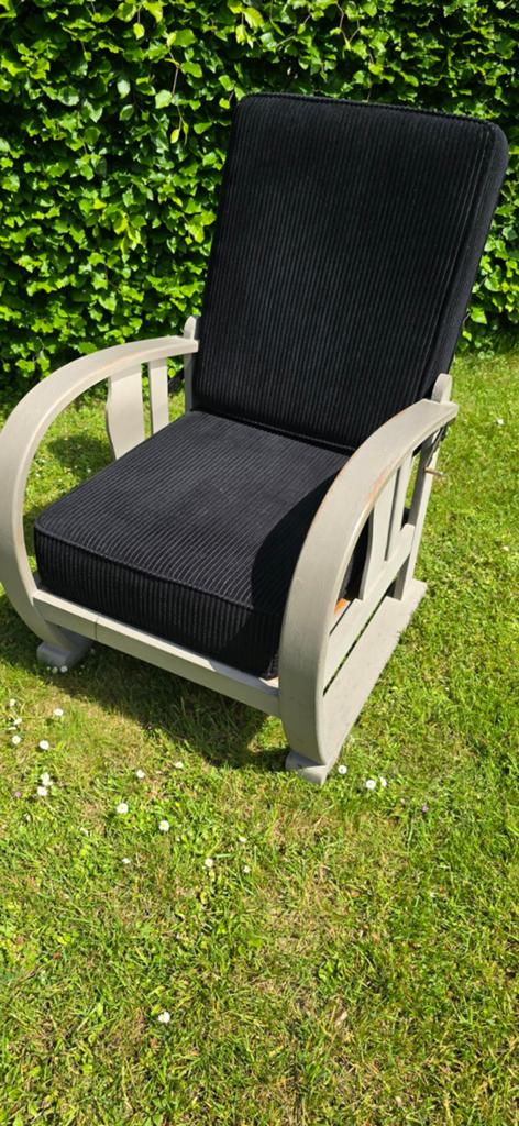Brocante rookstoel, Ophalen, Gebruikt