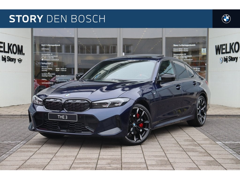 BMW 3 Serie M340i xDrive Automaat / Schuif-kanteldak / Trekh, Auto's, BMW, Automatische klimaatregeling, 1700 kg, Blauw, Bedrijf