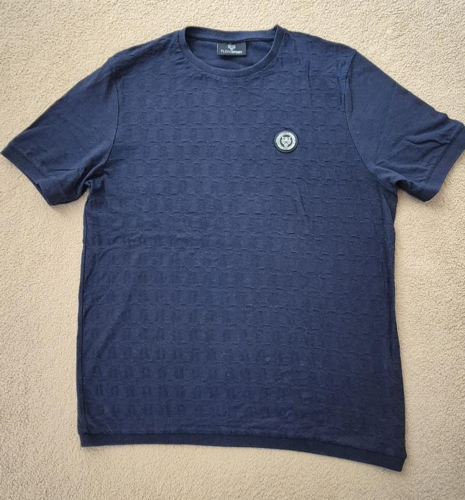 T-shirt Philipp Plein Sport met logo - zgan, Blauw, Maat 56/58 (XL), Ophalen of Verzenden, Zo goed als nieuw
