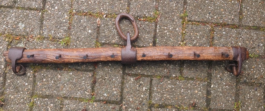 Groot kapstok van 19de eeuw ossenkar juk, heel decoratief, Ophalen of Verzenden