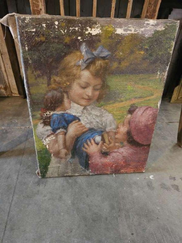 oud portret ``WOONWINKEL RUSTIEK``, Ophalen of Verzenden