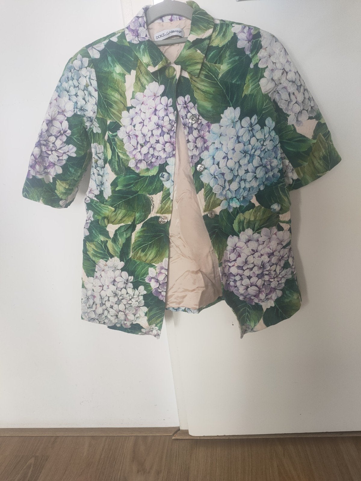 Dolce & Gabbana jasje met hortensia print maat 107/113, Ophalen of Verzenden, Zo goed als nieuw