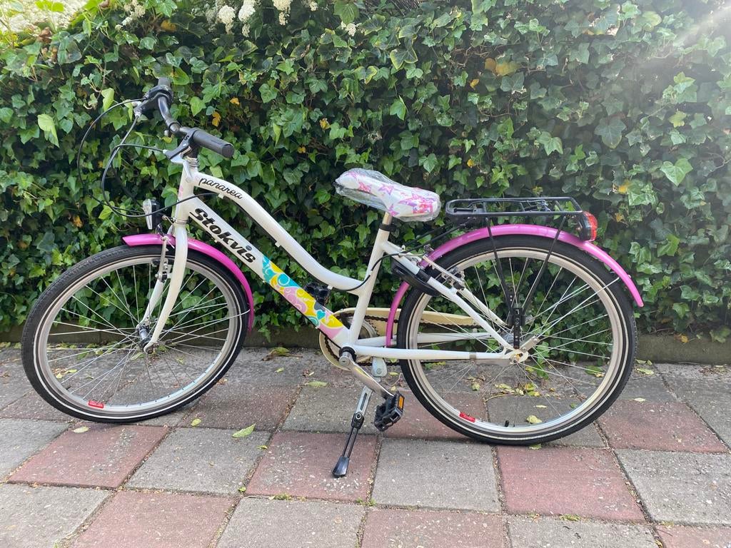 Stokvis Panarea 24" meisjesfiets in top conditie, Fietsen en Brommers, Ophalen, Terugtraprem, Handrem, Gebruikt