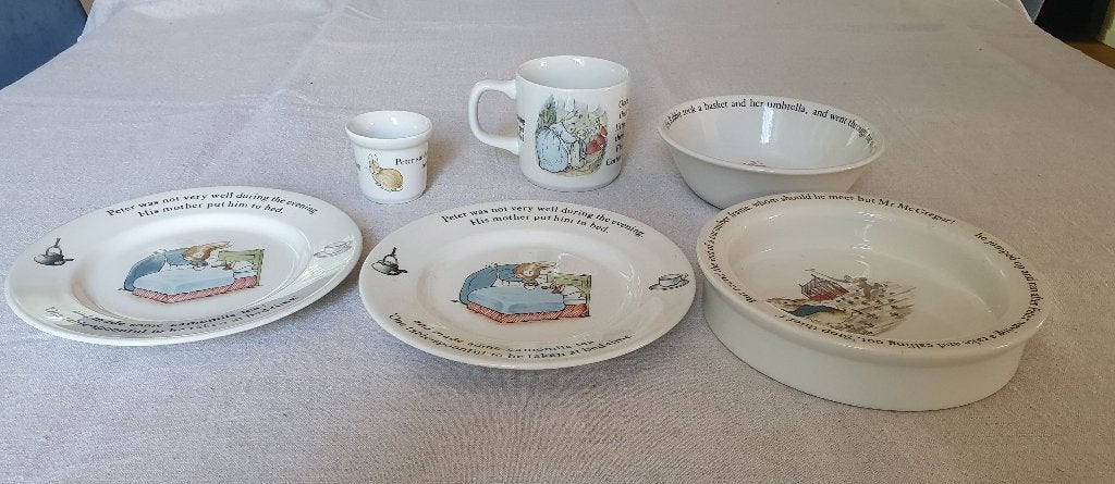 Beatrix Potter Peter Rabbit kinderservies, Overige merken, Nieuw, Ophalen of Verzenden, Overige stijlen
