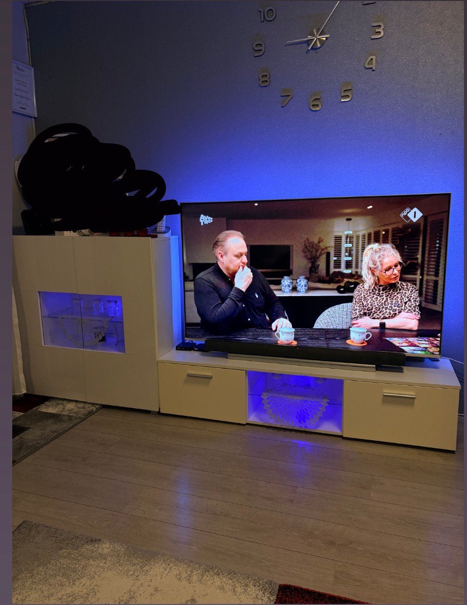 Dressior met tv kast, Ophalen, Zo goed als nieuw, 25 tot 50 cm, Minder dan 100 cm