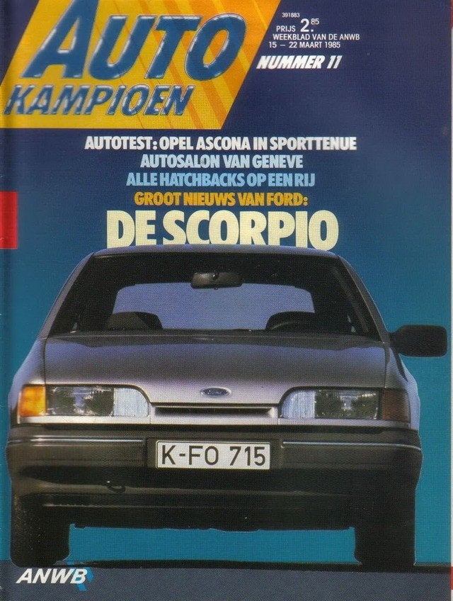 Autokampioen 11 1985 : Ford Sierra - Opel Ascona 1.8i GT, Ophalen of Verzenden, Gelezen, Algemeen