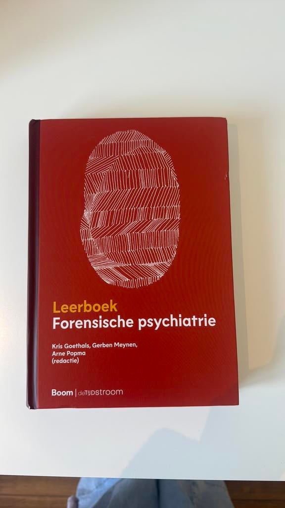 Leerboek forensische psychiatrie, Boeken, Ophalen of Verzenden, Zo goed als nieuw, Natuurwetenschap
