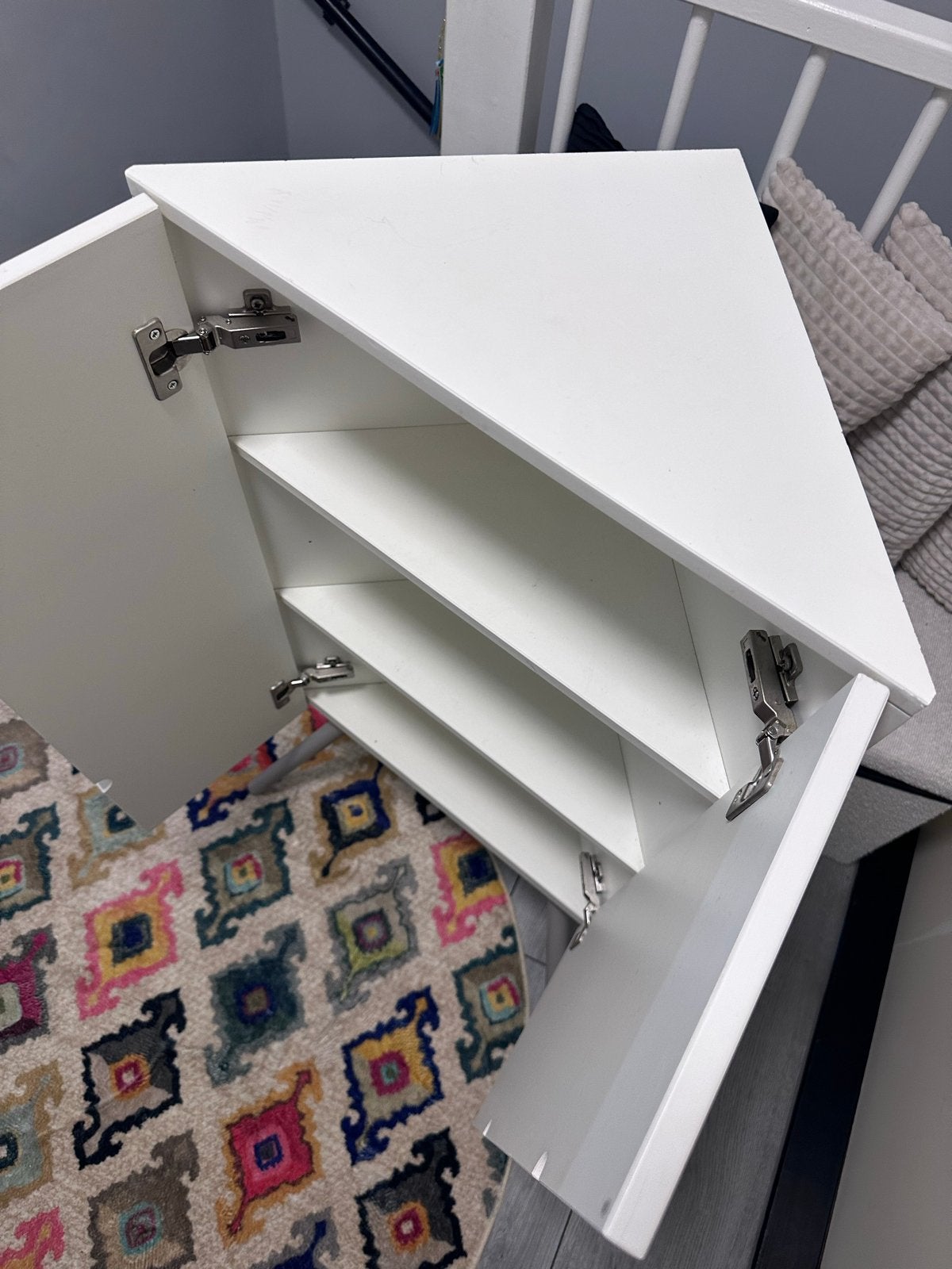 Hoekkast IKEA wit - Praktische opbergruimte, Ophalen of Verzenden, Gebruikt