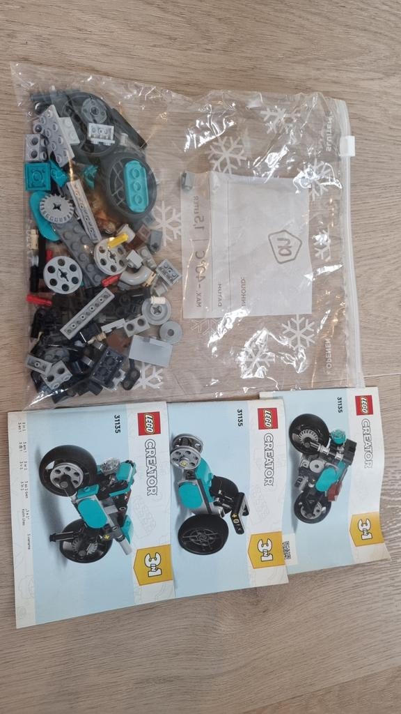 Lego Creator 31135 Motorfiets 3-in-1 (zonder doosje), Ophalen of Verzenden, Gebruikt, Complete set, Lego