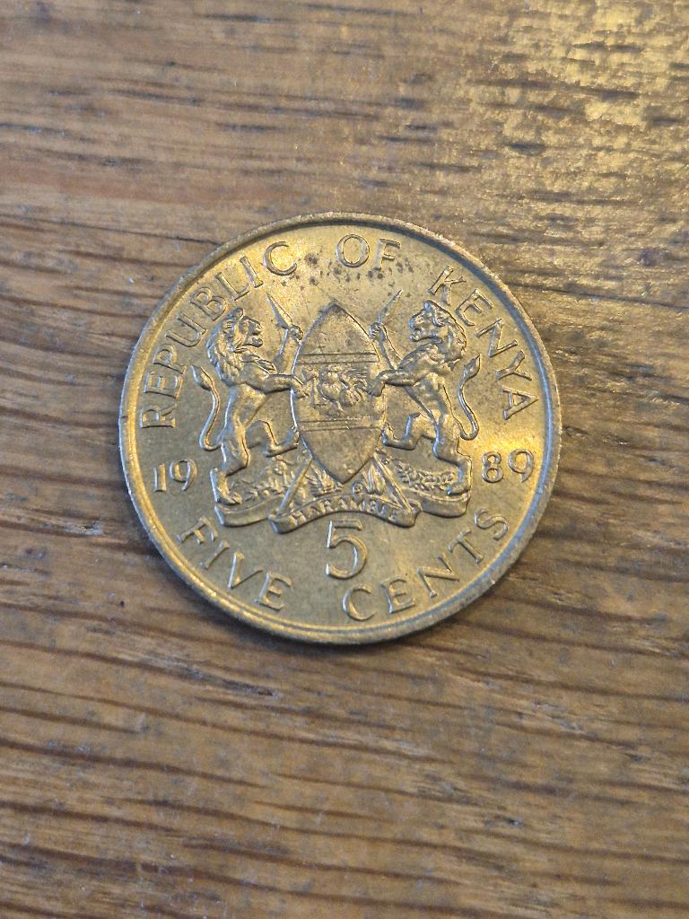 Kenia - 5 Cents 1989, Verzenden, Overige landen, Losse munt