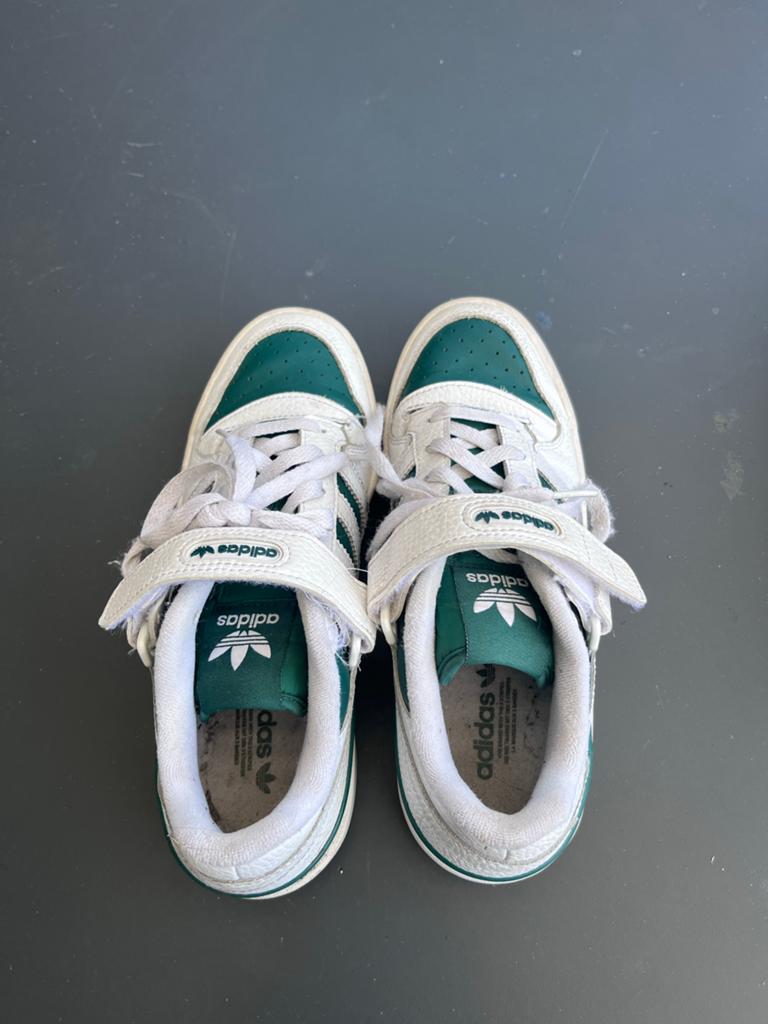 Adidas Forum Low sneakers - Groen/Wit maat 40, Ophalen of Verzenden, Gedragen, Groen, Sneakers of Gympen