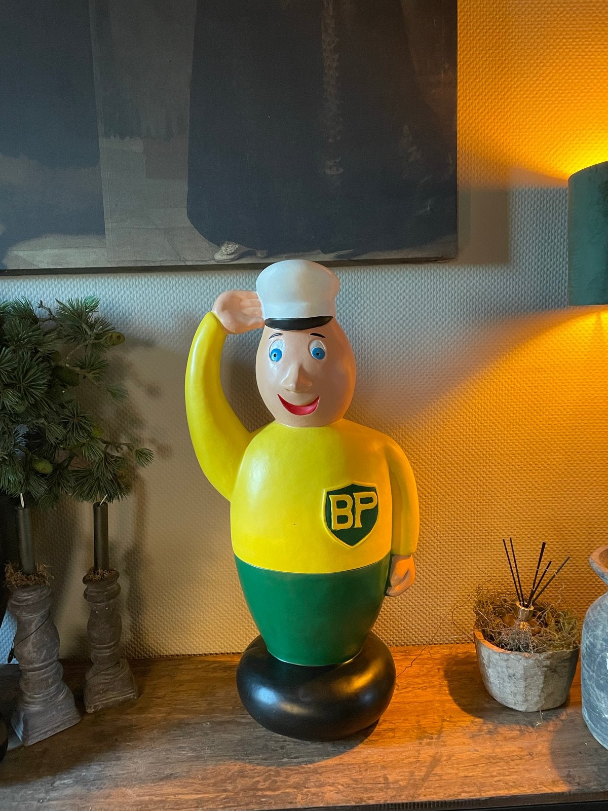 Vintage BP Mascotte Beeld - 80cm hoog, Ophalen of Verzenden, Gebruikt