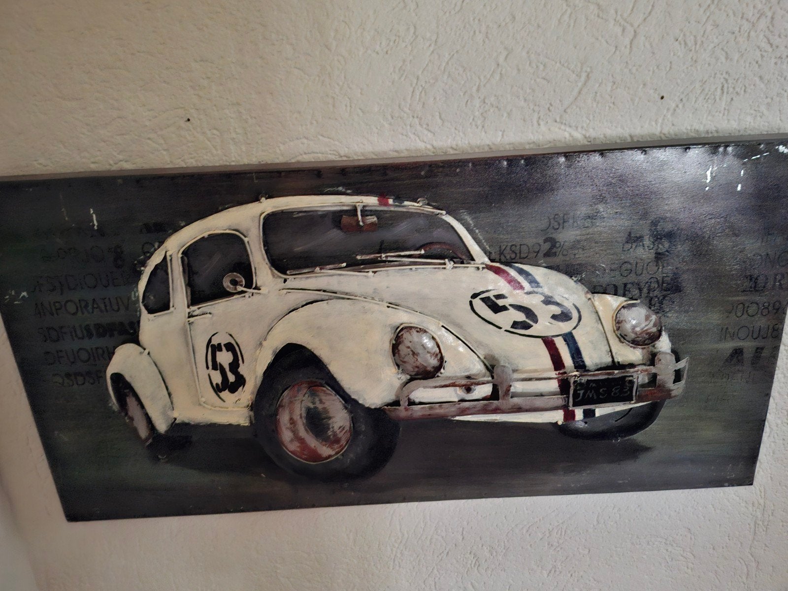 3d scilderij metaal volkswagen., Ophalen