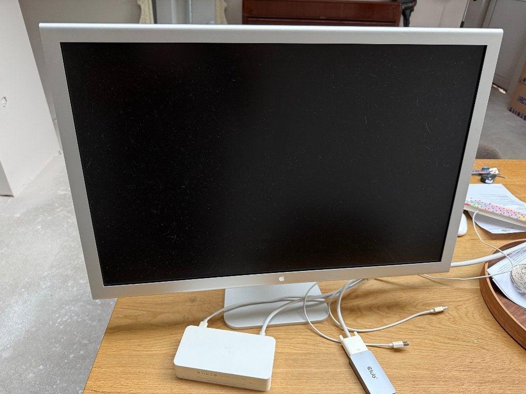 Apple Cinema Display 30 inch incl usb adapter, Computers en Software, Ophalen, Gebruikt, DVI, Overige typen