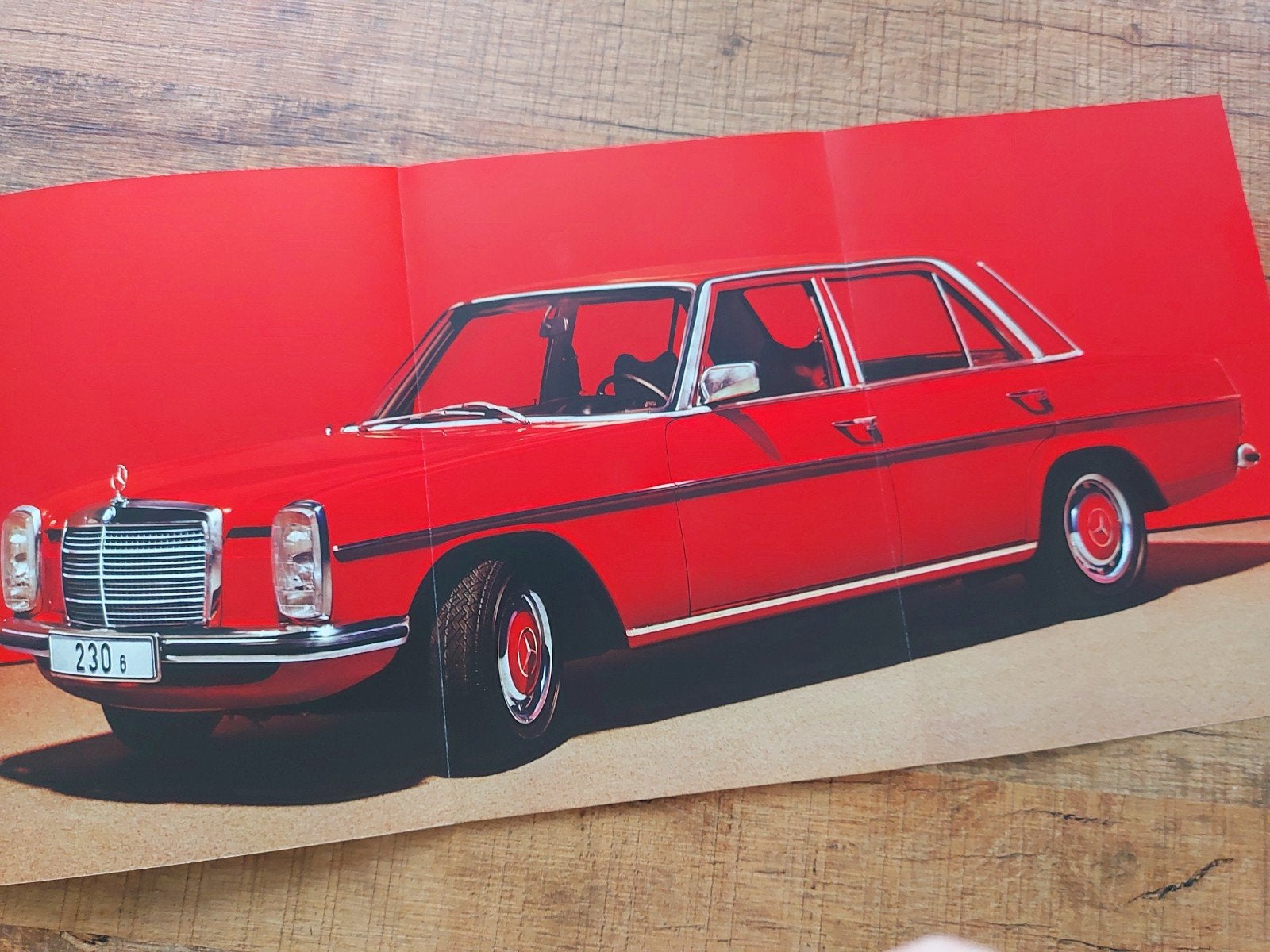 schitterende Mercedes W114/W115 folder 1974, Ophalen of Verzenden, Zo goed als nieuw, Mercedes