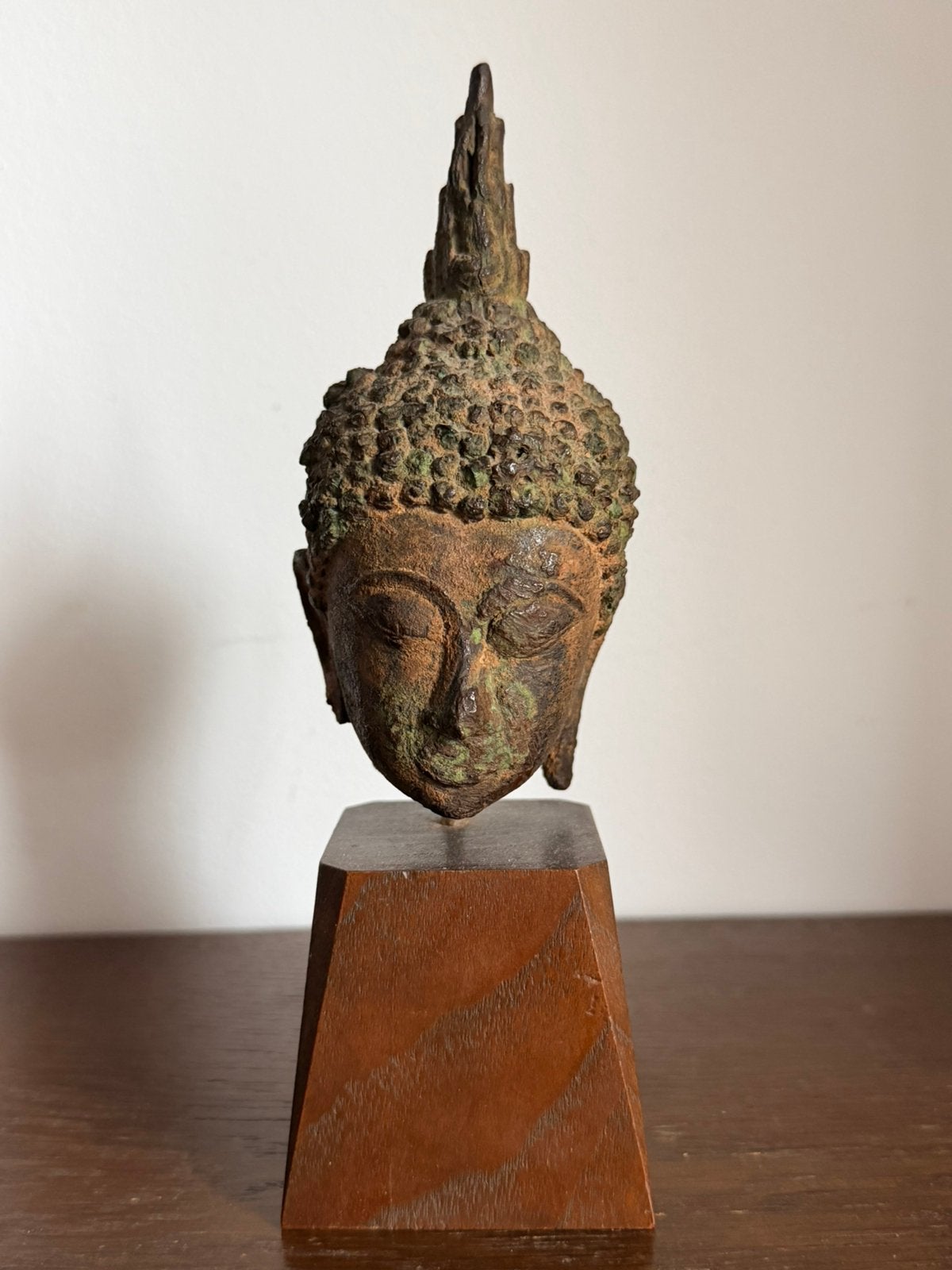 Thaise bronzen Boeddhakop, 15e–16e eeuw, Antiek en Kunst, Ophalen of Verzenden