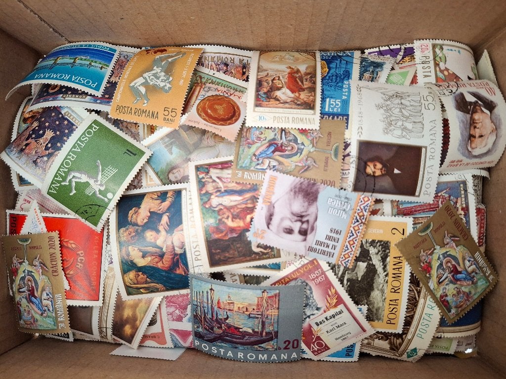 Doos postzegels Roemenie, Postzegels en Munten, Postzegels | Volle albums en Verzamelingen, Ophalen of Verzenden, Buitenland