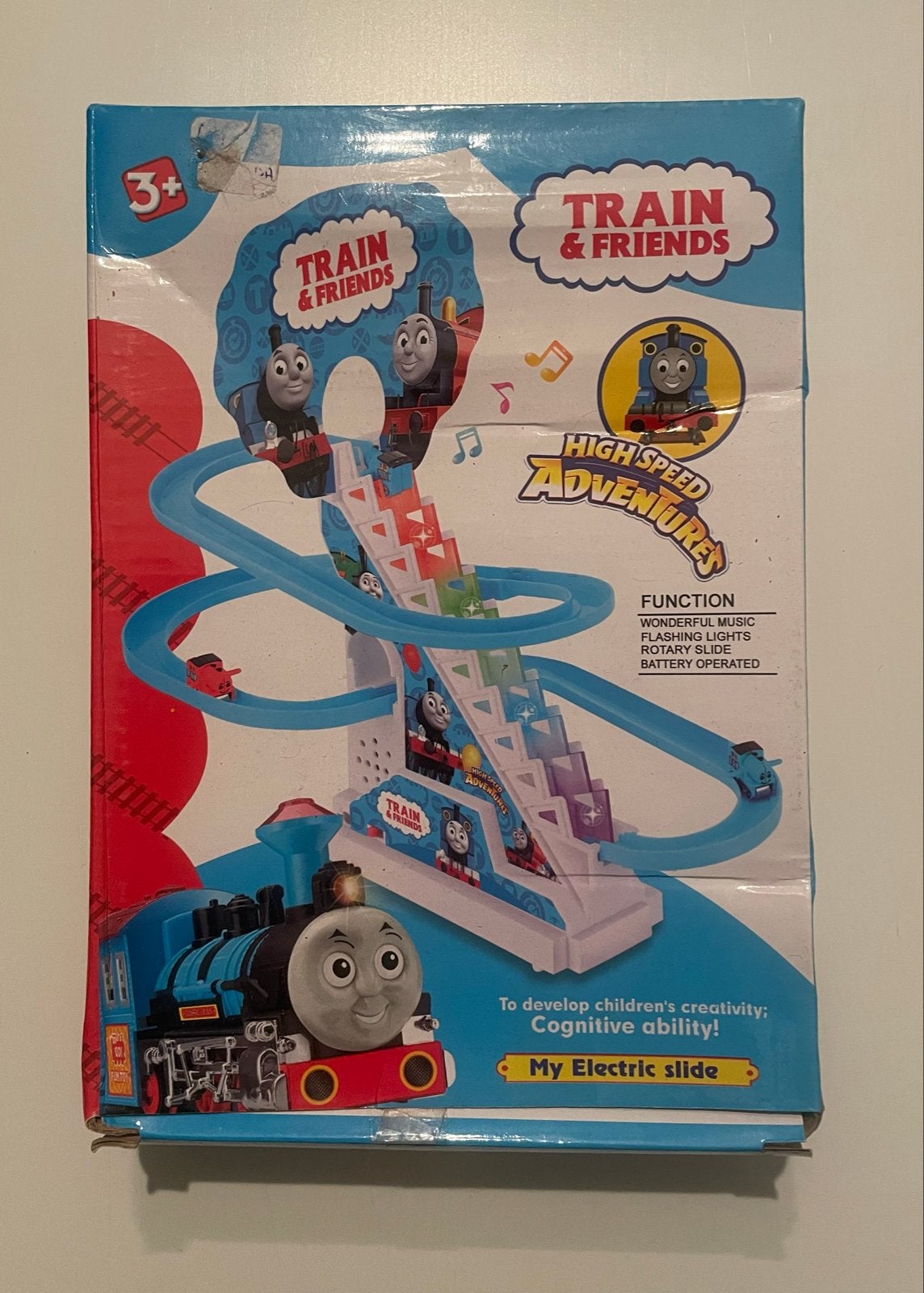Train & Friends Thomas de Trein Glijbaan met Muziek + batt, Kinderen en Baby's, Ophalen of Verzenden, Nieuw