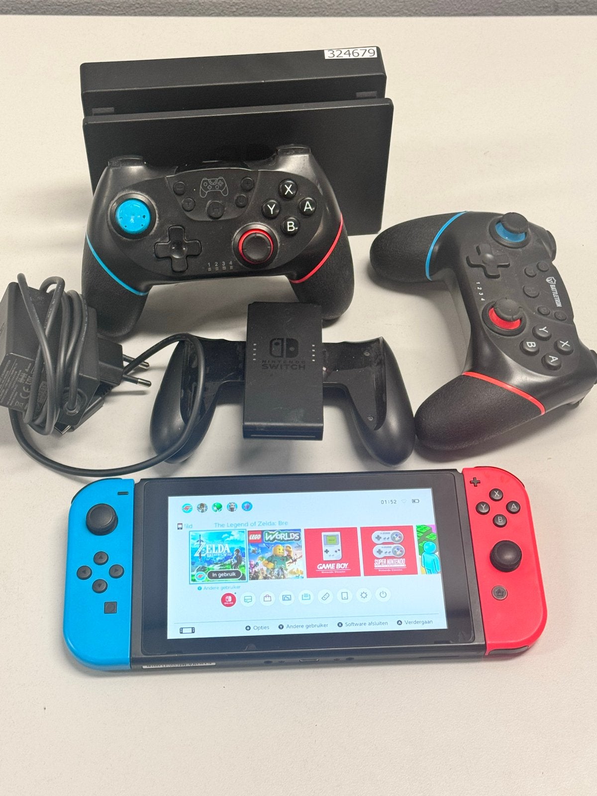 Nintendo Switch met Zelda: Breath of the Wild, Met games, Met 2 controllers, Ophalen of Verzenden, Zo goed als nieuw