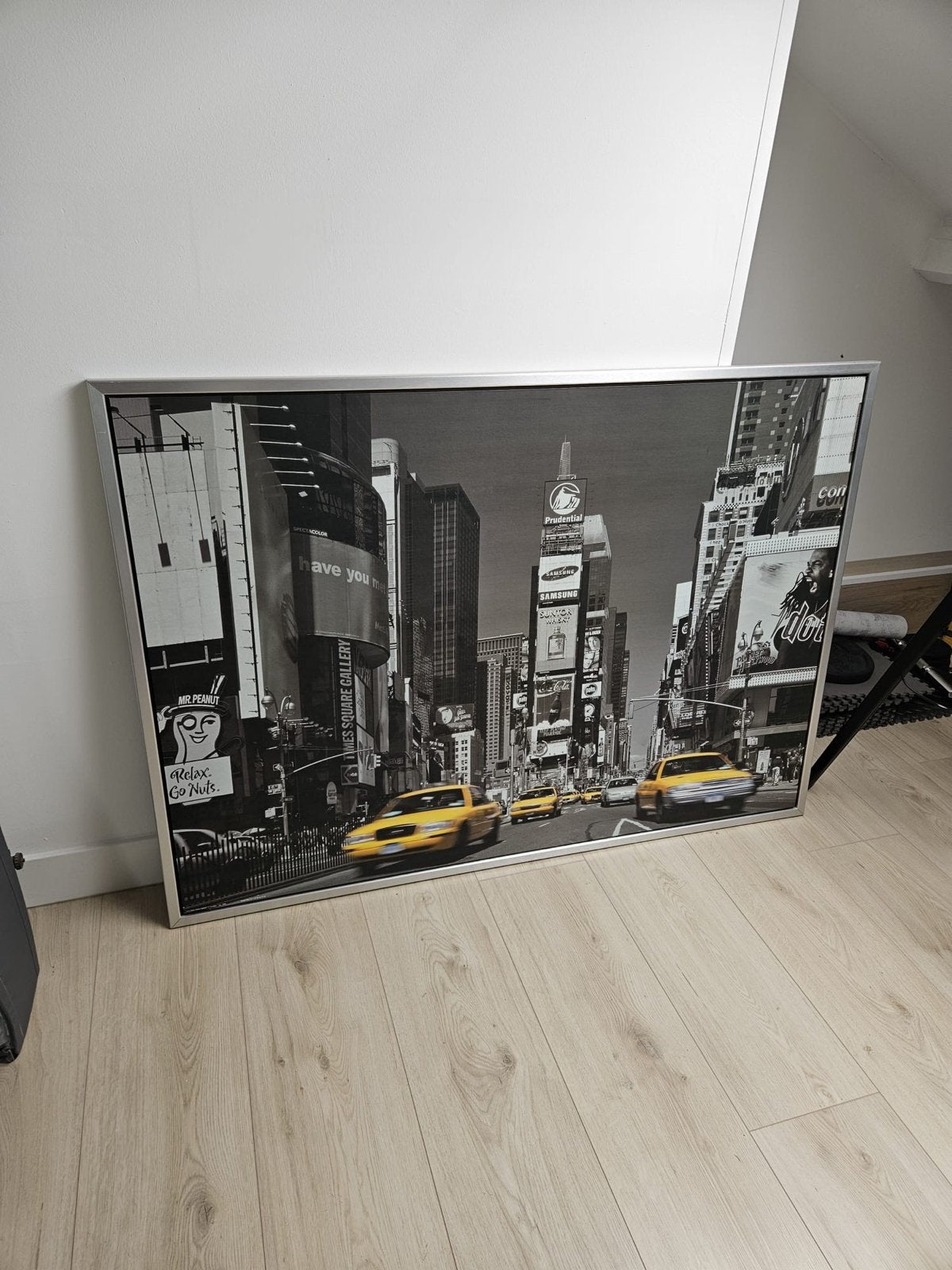 Schilderij Times Square New York met gele taxi's, Ophalen, 50 – 75, Gebruikt, Schilderij