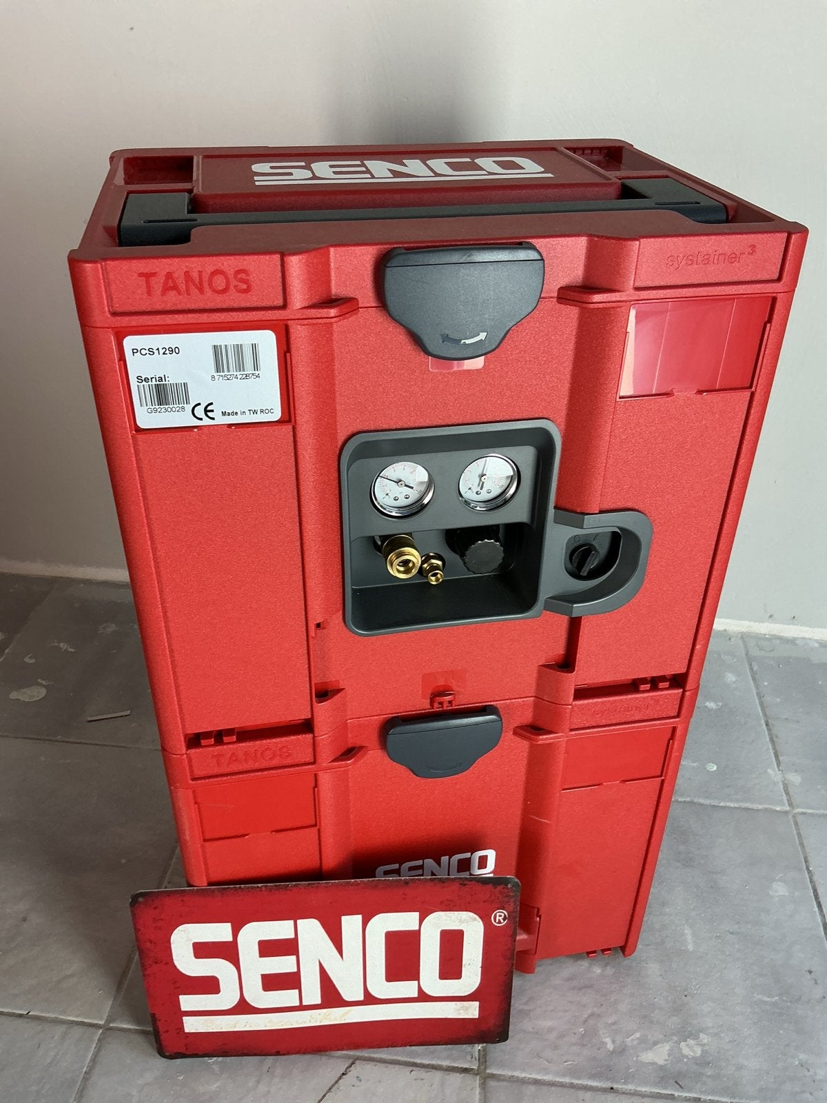 Nieuwe Senco PCS1290 Compressor in Systainer, Doe-het-zelf en Verbouw, Compressors, Gebruikt, 6 tot 10 bar, Ophalen of Verzenden