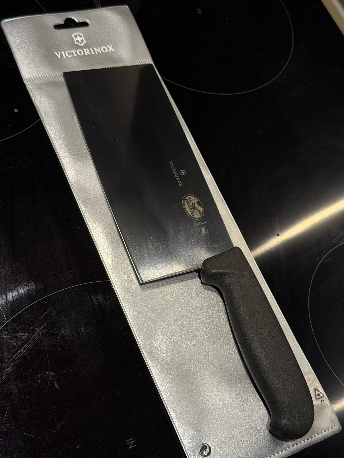 Victorinox Fibrox Hakmes 18CM - Nieuw in verpakking, Nieuw, Ophalen of Verzenden, Zwart, Metaal